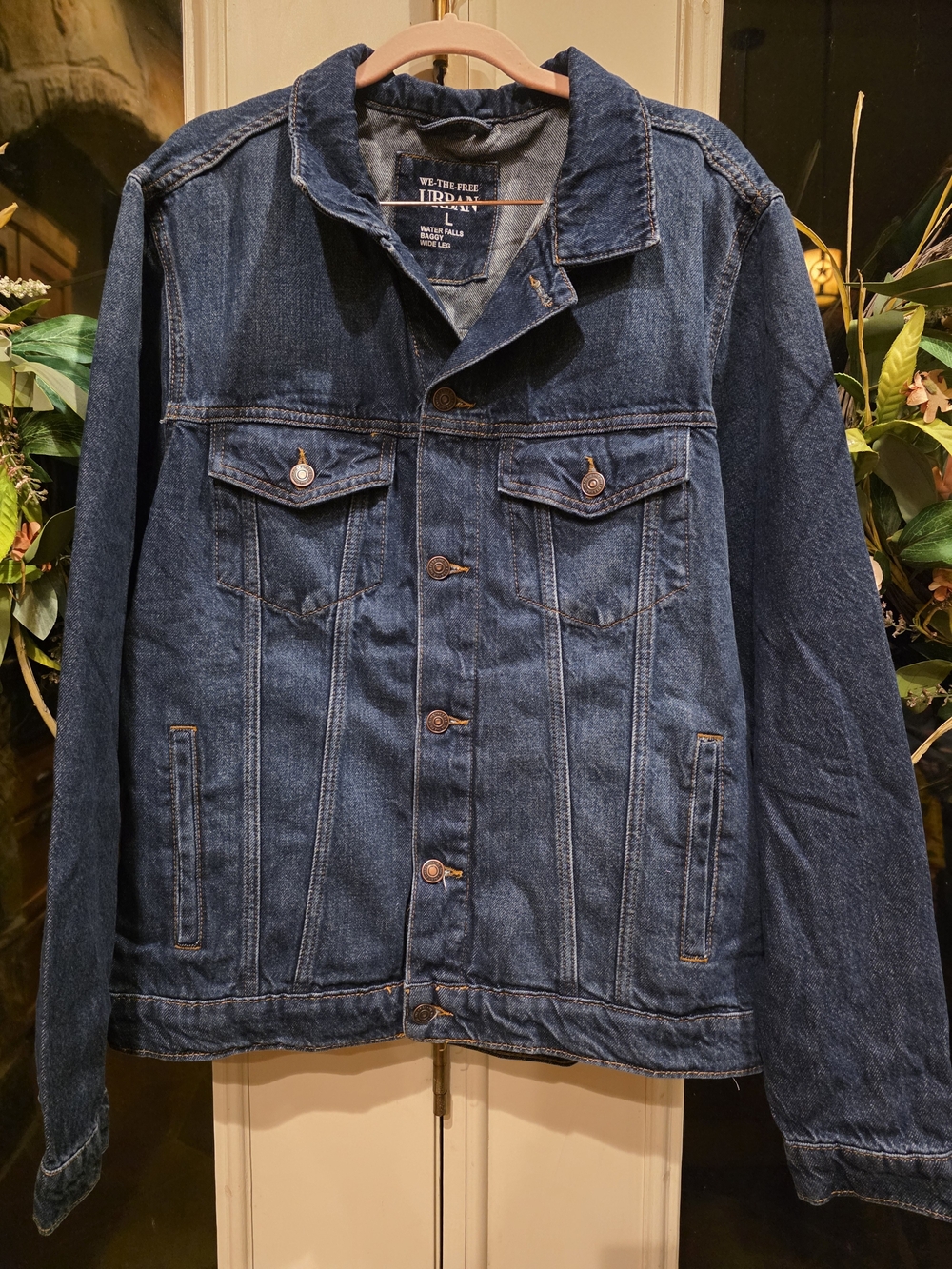 Now Or Never Denim Trucker Jacket NWOT